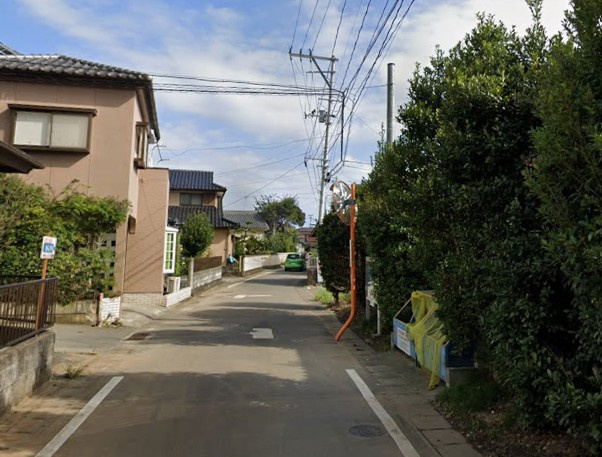 【新築戸建】　いわき市仁井田寺前1期　全2棟の前面道路含む現地写真|北東側5ｍ公道