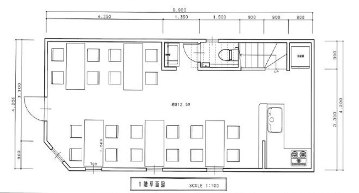 鶴橋２丁目テナントの間取り