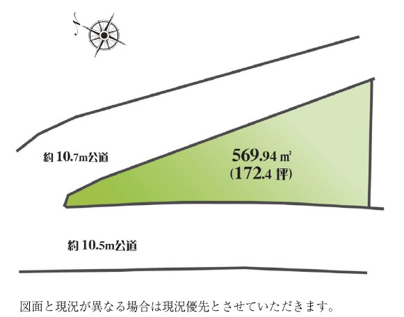 愛川町中津　売地の土地図