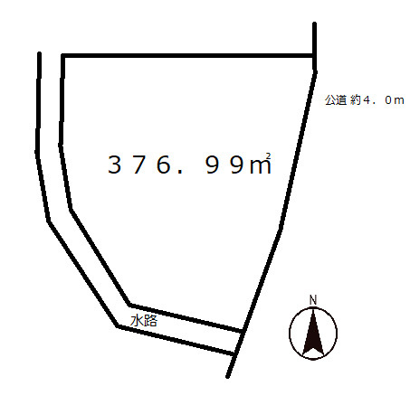 たつの市龍野町島田　売地の区画図