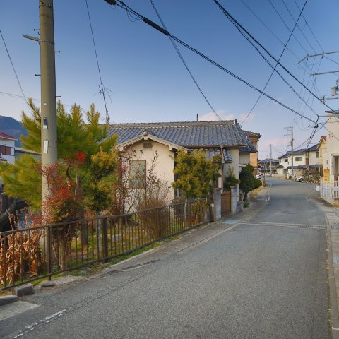たつの市龍野町島田　売地の前面道路含む現地写真