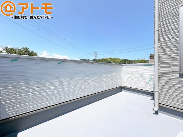 【バルコニー】 | 清水区横砂中町4期　新築戸建　2号棟 | 陽当りの良いバルコニーはお洗濯物はもちろんお布団もふかふかになります♪