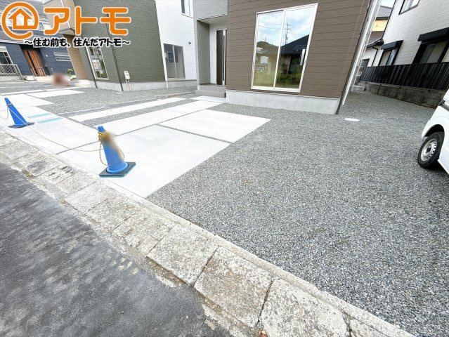【駐車場】 | 清水区横砂中町4期　新築戸建　2号棟 | 並列4台の駐車スペースです♪