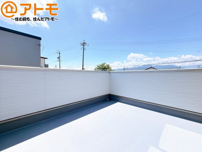 【バルコニー】 | 清水区横砂中町4期　新築戸建　1号棟 | 陽当りの良いバルコニーはお洗濯物はもちろんお布団もふかふかになります♪