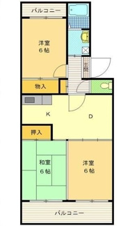 【間取り】 | サンシティヒコタB-3