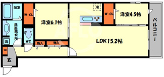 【間取り】 | Futawa美章園　北田辺小学校区 | Futawa美章園　間取り