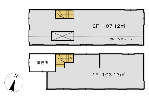 事業用　龍野町北龍野　倉庫の間取り