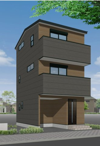【外観パース】 | 寺戸町三ノ坪　新築一戸建 | 外観パース