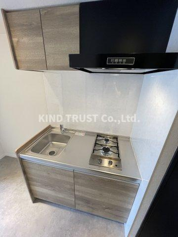 シティコーポ中崎のキッチン|コンパクトなキッチンで掃除もラクラク