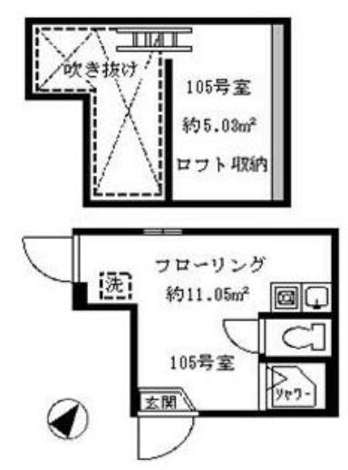 ソフィアツリーの間取り|ロフト付のワンルーム★