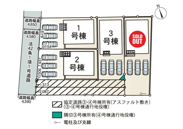 新築戸建て　函南町仁田第１２　全４棟　２号棟の区画図