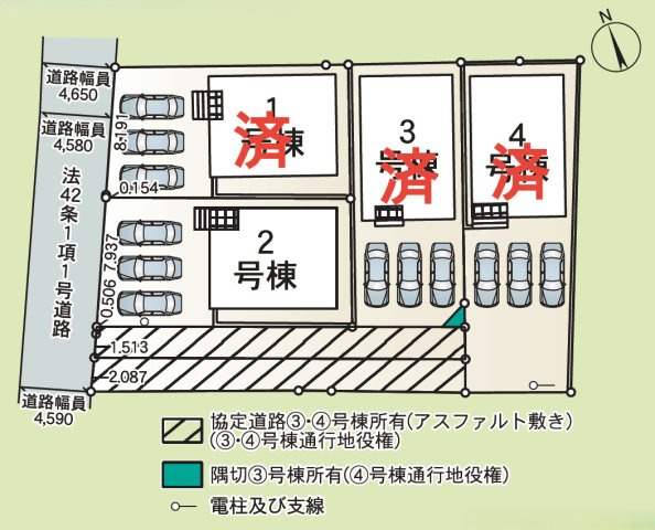新築戸建て　函南町仁田第１２　全４棟　２号棟の区画図