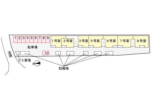 ハイツ若草の駐車場