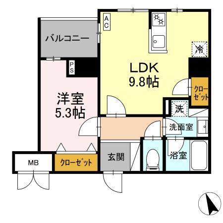 ヴィラ トルチュ東刈谷　　刈谷市の賃貸ならクラスホーム刈谷店の間取り