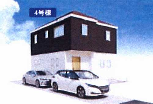 藤沢市高倉7期　新築戸建全6棟の外観パース
