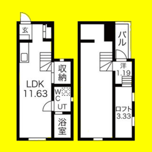 Lugar bonito(ルガルボニート)　名古屋市賃貸　仲介手数料無料の間取り