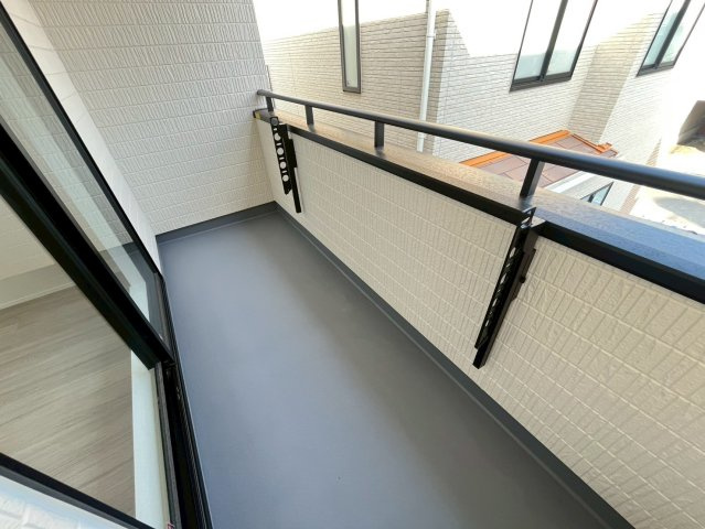 ハートフルタウンうるま市江洲全10棟（新築戸建て・分譲住宅）のバルコニー