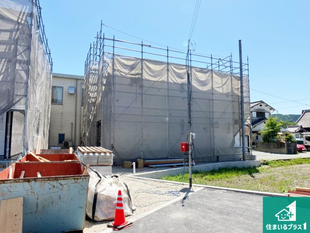 姫路市広畑区蒲田　第13期　新築一戸建ての外観|現在建築中！落ち着いた街並みで新生活を始めることが出来そう！周辺の物件も併せてご紹介させて頂きます！