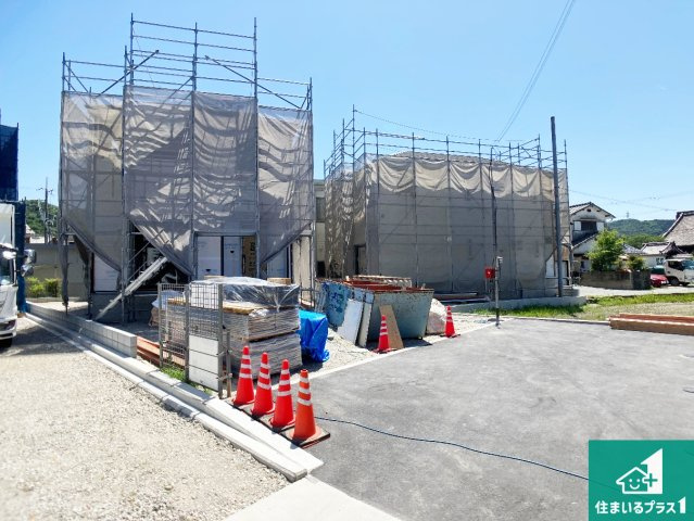 姫路市広畑区蒲田　第13期　新築一戸建ての外観|現在建築中！落ち着いた街並みで新生活を始めることが出来そう！周辺の物件も併せてご紹介させて頂きます！