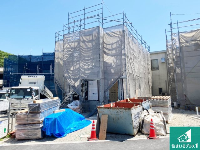 姫路市広畑区蒲田　第13期　新築一戸建ての外観|周辺は落ち着いた街並みの住宅地！子育てがしやすい住環境です！まだ未完成ですが、現地でしかわからない事もございます。是非一度ご覧ください。