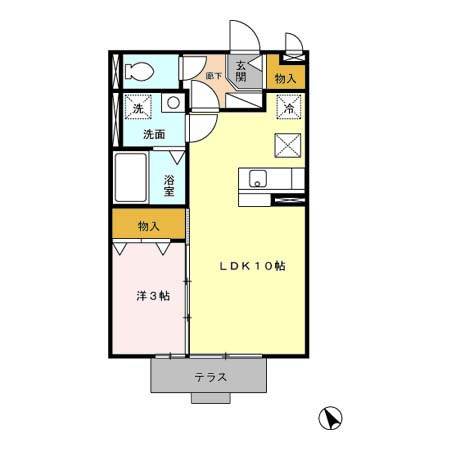 Ｋ・ブロッサムⅡの間取り