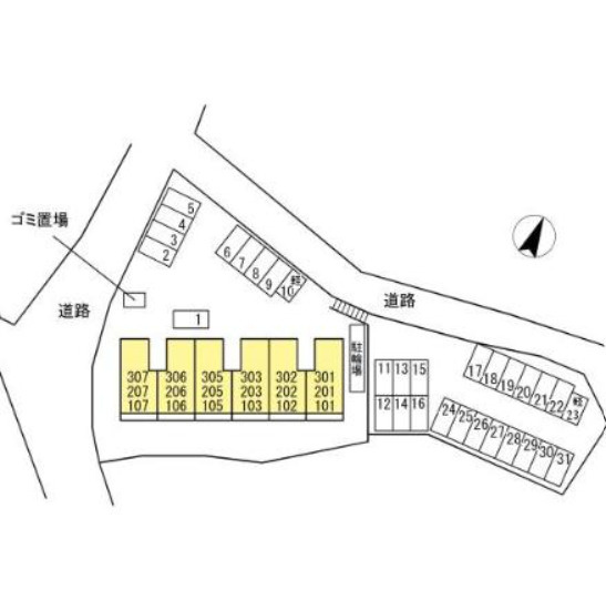 With Pet紺屋 の区画図