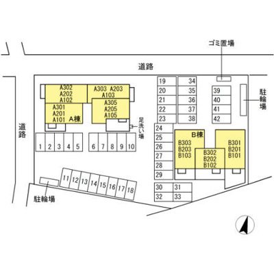【区画図】 | G　maison　A棟