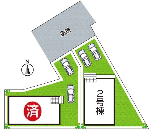姫路市広畑区蒲田　第13期　新築一戸建ての区画図|全2区画
