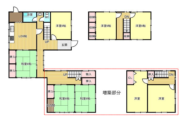 中古住宅　早野の間取り