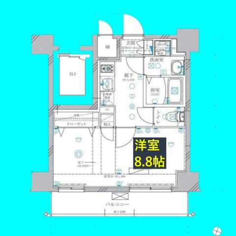 ディアレイシャス東別院Ⅳの間取り
