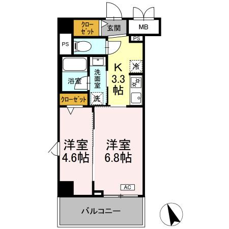 ヴィラ トルチュ東刈谷　　刈谷市の賃貸ならクラスホーム刈谷店の間取り