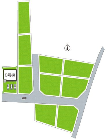 姫路市広畑区蒲田　第12期（第4期）　新築一戸建ての区画図