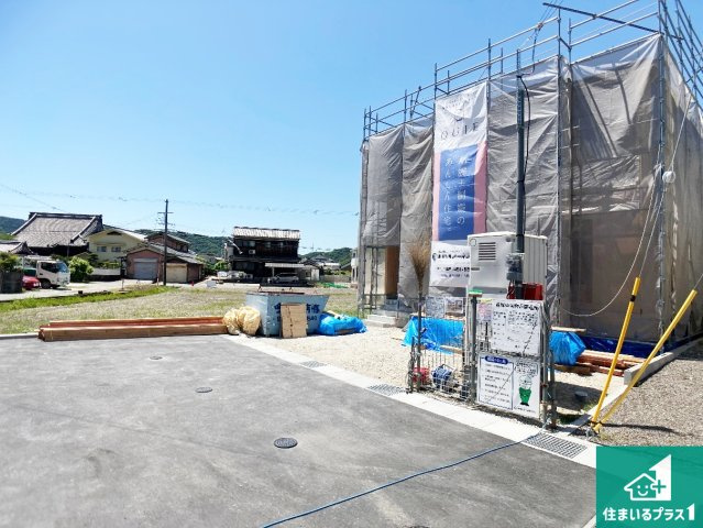 姫路市広畑区蒲田　第12期（第4期）　新築一戸建ての前面道路含む現地写真|周辺は落ち着いた街並みの住宅地！子育てがしやすい住環境です！まだ未完成ですが、現地でしかわからない事もございます。是非一度ご覧ください。