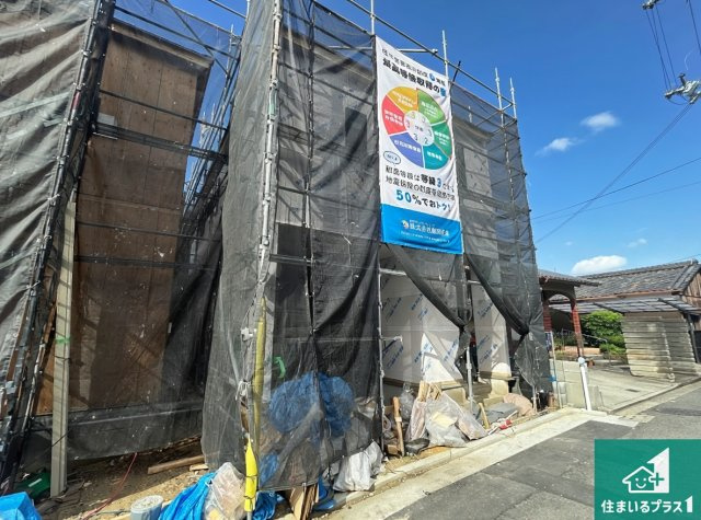 堺市東区日置荘西町　新築一戸建ての外観|現在建築中！落ち着いた街並みで新生活を始めることが出来そう！周辺の物件も併せてご紹介させて頂きます！