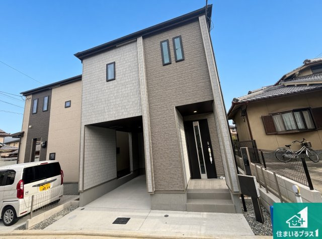 ♦堺市東区日置荘西町　新築一戸建ての外観|お客様に長く安心して住んでいだだける事にこだわった家づくり！住んでからのアフターサービスにもしっかりと取り組んでいます！