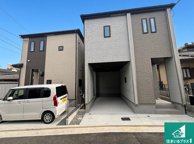 ♦堺市東区日置荘西町　新築一戸建ての外観|周辺は落ち着いた街並みの住宅地！子育てがしやすい住環境です！現地でしかわからない事もございます。是非一度ご覧ください。