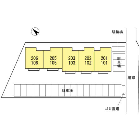D-roomみやこBALの区画図