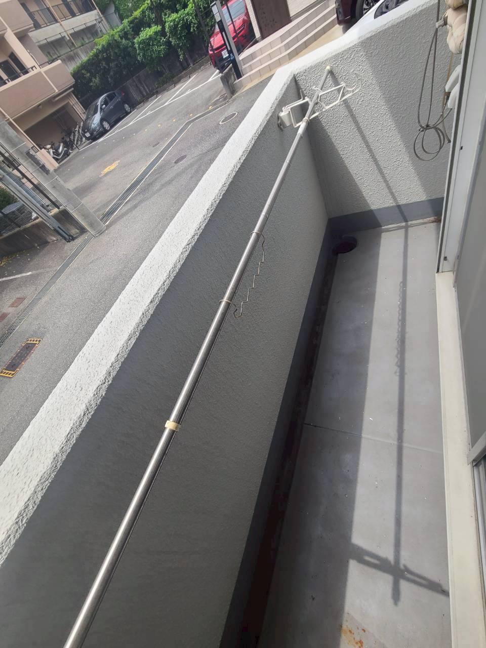 仁川北マンションのバルコニー