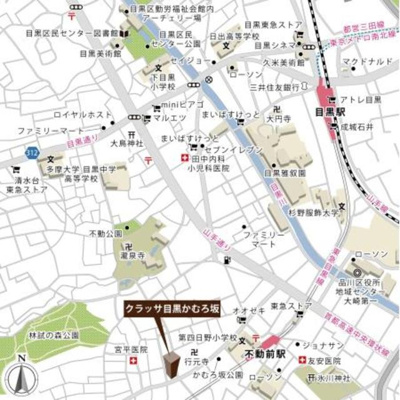 【地図】 | クラッサ目黒かむろ坂