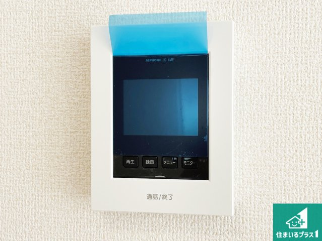 ■宝塚市中州　新築一戸建ての防犯設備|カラーモニターインターホン！声だけでなく来訪者の姿や顔がモニターで確認できるので、小さなお子様がいらっしゃるご家庭でも安心できます！