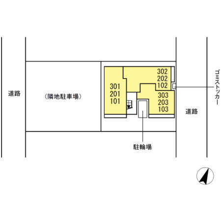 Maison des Angesの区画図