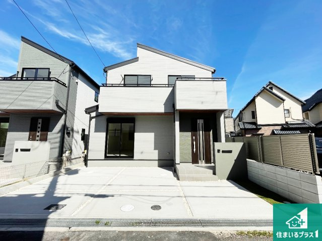 ■宝塚市中州　新築一戸建ての外観|お客様に長く安心して住んでいだだける事にこだわった家づくり！住んでからのアフターサービスにもしっかりと取り組んでいます！