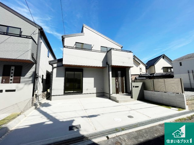 ■宝塚市中州　新築一戸建ての外観|お客様に長く安心して住んでいだだける事にこだわった家づくり！住んでからのアフターサービスにもしっかりと取り組んでいます！