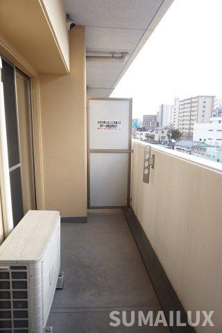 熊本市中央区本荘３丁目の賃貸マンションのバルコニー
