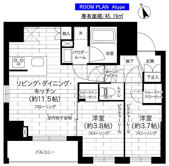 【間取り】 | ステージグランデ亀有アジールコート