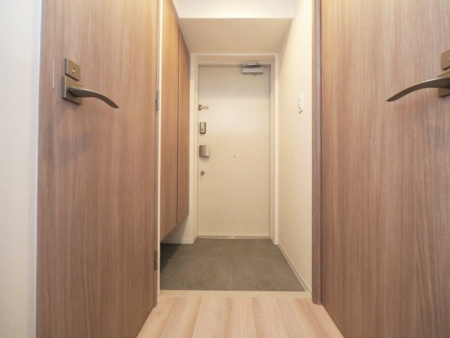 コンフォリア・リヴ桜川ソルテラスの玄関