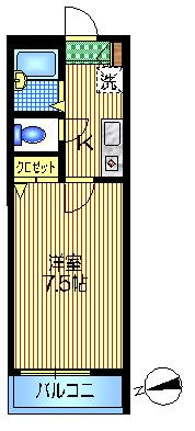 メゾンスカイピアの間取り|★7.5帖の広めのお部屋です★