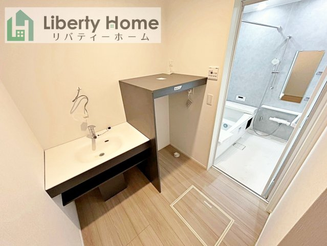 取手市野々井第1期　新築戸建　1号棟の脱衣所