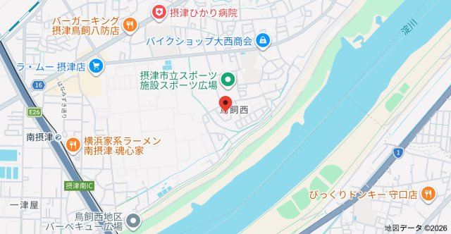 アルバ摂津の地図