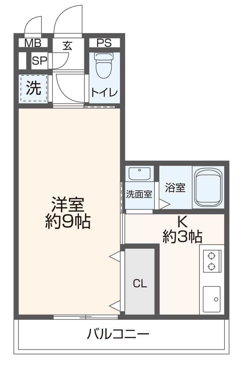 エクレール上小阪の間取り